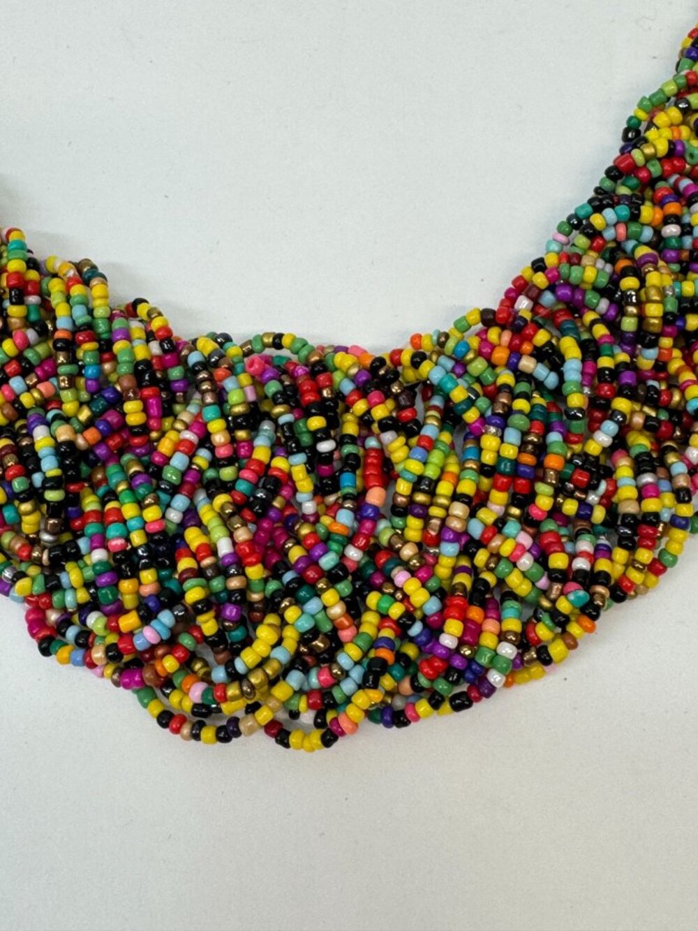 VTG Seed beads necklace -Multicolor - Picture 2 of 6